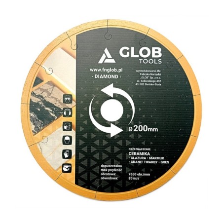 Tarcza diamentowa GLOB Ceramika 250mm