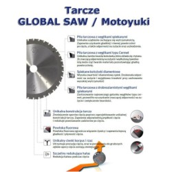 Piła tarczowa do cięcia stali nierdzewnej GLOBAL SAW 150 x 1.2/1.0 x 20mm / 60z CERMET