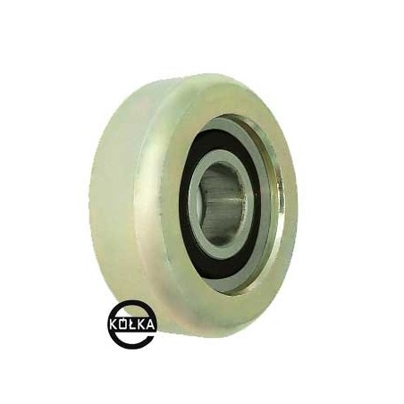 Rolka metalowa fi. 52 mm do bram z łożyskiem / R-52-M