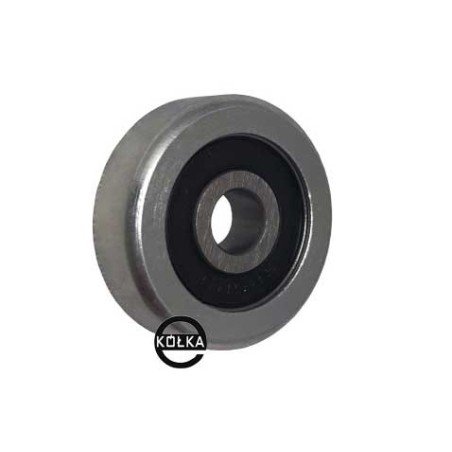 Rolka metalowa fi. 25 mm  do bram z łożyskiem / R-25-M