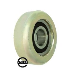 Rolka metalowa fi. 52 mm do bram z łożyskiem / R-52-M