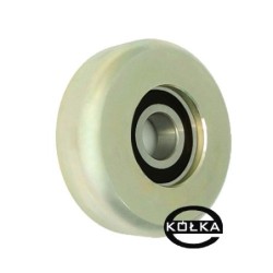 Rolka metalowa fi. 88,5 mm do bram z łożyskiem / R-88,5-M