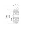 M50TPU : Koło fi. 50 mm meblowe, tworzywo-poliuretan, N: 40kg / M50TPU