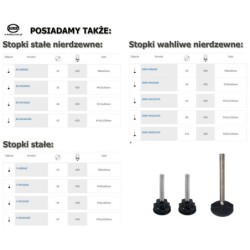 Stopka stała ze śrubą M8x60 / S-M8X60