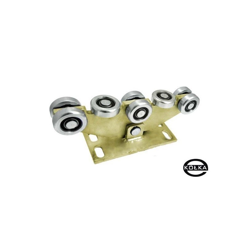 Wózek wahliwy 8 rolek metal, bez regulacji wysokości / W-8MM-80