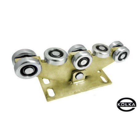 Wózek wahliwy 8 rolek metal, bez regulacji wysokości / W-8MM-80