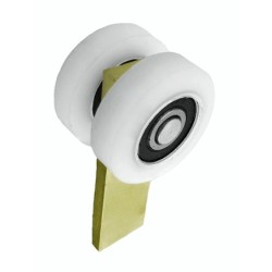 Zestaw do drzwi przesuwnych: szyna 3m 40x40x2mm + 4 wózki P-2T
