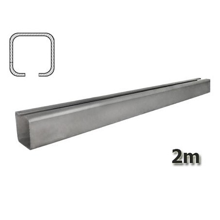 Zestaw do drzwi przesuwnych: szyna 2m 20x20 + 2 wózki 4M