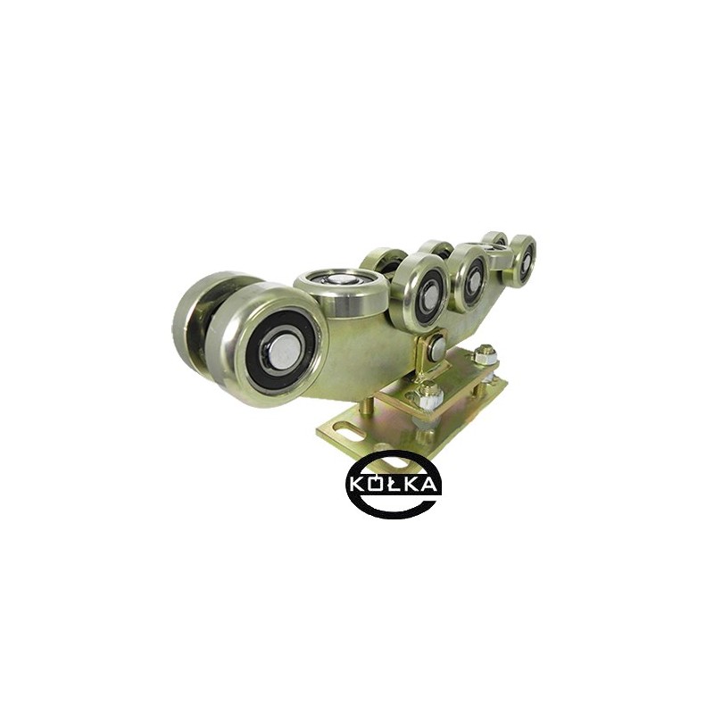 Wózek wahliwy 10 rolek metal, z regulacją wysokości / WR-10MM-80 Wózek wahliwy 10 rolek metal, z regulacją wysokości / WR-10MM-80