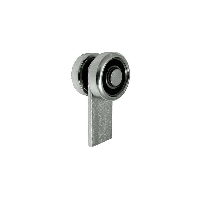 Wózek 2-rolkowy metalowy z płaskownikiem, do profilu 50x50x2,5 / P-2M-50 Wózek 2-rolkowy metalowy z płaskownikiem, do profilu 50x50x2,5 / P-2M-50
