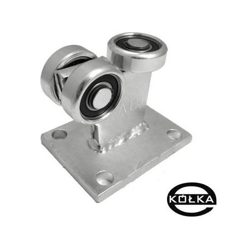 Wózek 3-rolkowy stały, bez regulacji wysokości, do profilu 50x50x2,5 / 3MM-50