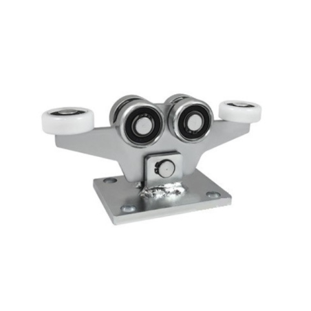 Wózek 6-rolkowy wahliwy, bez regulacji wysokości, do profilu 50x50x2,5 / W-6M-50