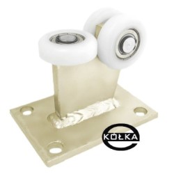Wózek 3-rolkowy stały, bez regulacji wysokości, do profilu 60x60x4 / 3T-60/4