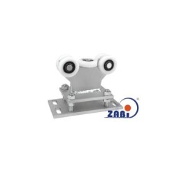 Wózek 5-rolkowy stały, z regulacją wysokości, do profilu 60x60x4 / R-5T-60/4