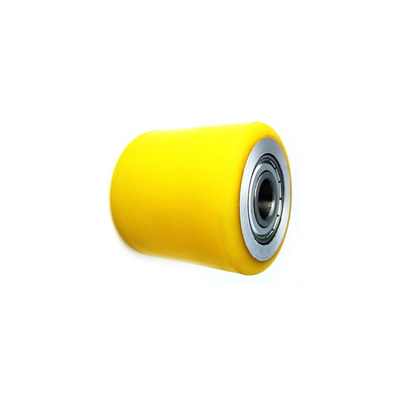 Rolka fi. 85 mm, szer. 80 mm aluminiowo-poliuretanowa, N: 650kg, otwór 25 mm / RAP-85-80/25