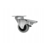 Koło fi. 50 mm, meblowe, tworzywo-poliuretan, obud. skrętna z hamulcem / M52TPUH
