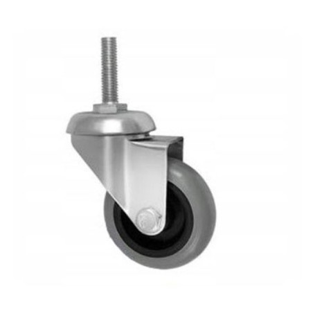 Koło fi. 50 mm, meblowe, łoż. kulk, tworzywo-poliuretan, obud. skrętna, trzpień M10 / M54TPUŁ*M10