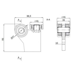 Wózek  odporny na temp. do 180°C /  G-3MM-50E