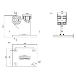 Wózek  odporny na temp. do 180°C /  3MM-50E