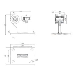 Wózek odporny na temp. do 180°C / 3MM-60E