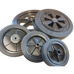 Kółko do kosiarki fi. 125 mm + śruba z gwintem M8 / K125*M8