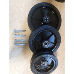 Zestaw: 2 x Koło do kosiarki  fi. 175 mm  + 2 x koło  fi. 200 mm + 4 śruby M8