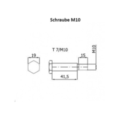 Kółko do kosiarki fi. 150 mm z łożyskiem + śruba z gwintem M10 / K150Ł*M10