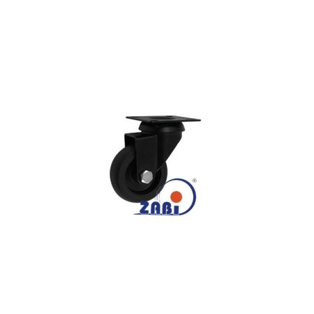 Koło fi. 50 mm, skrętne N: 40kg czarne/ M52TC