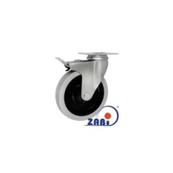 Koło fi. 125 mm, skrętne z ham. N: 120kg / M25TŁH