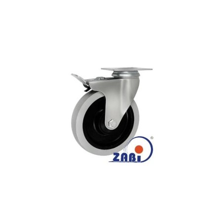 Koło fi. 125 mm, skrętne z ham. N: 120kg / M25TŁH
