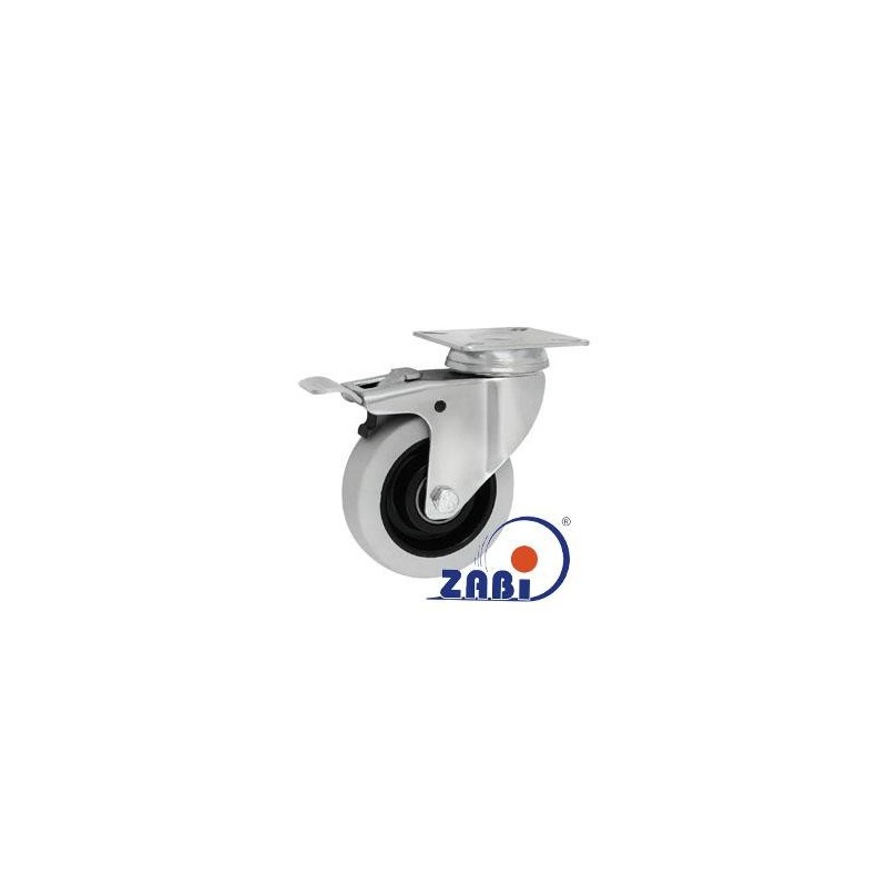 Koło fi. 75 mm, skrętne z ham. N: 70kg łoż.kulk / M72TŁH