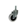 Koło fi. 75 mm skrętne, trzpień M10 N: 70kg / M74T*M10