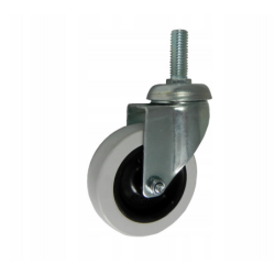 Koło fi. 75 mm skrętne, trzpień M12 N: 70kg / M74T*M12