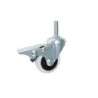 Koło fi. 50 mm skrętne z hamulcem, trzpień M8 N: 40kg / M54TH*M8
