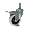 Koło fi. 60 mm skrętne z hamulcem, trzpień M8 N: 40kg / M64TH*M12