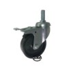 Koło fi. 75 mm skrętne z hamulcem, trzpień M10 N: 70kg / M74BH*M10