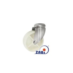 Koło fi. 75 mm skrętne z otworem N: 70kg NIERDZEWNE / M77BX