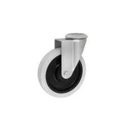 Koło fi. 125 mm skrętne z otworem N: 120kg, łoż.kulk / M27TŁ