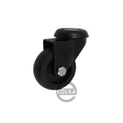 Koło fi. 50 mm skrętne z otworem N: 40kg CZARNE / M57TC
