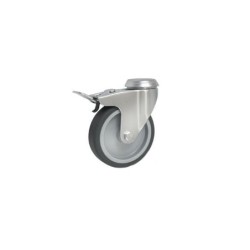 Koło fi. 125 mm skrętne z ham, z otworem N: 100kg / M17TH