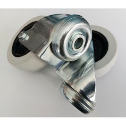 Koło fi. 125 mm skrętne z ham., z otworem N: 120kg , łoż.kulk / M27TŁH