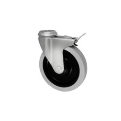 Koło fi. 125 mm skrętne z ham., z otworem N: 120kg , łoż.kulk / M27TŁH