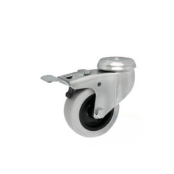 Koło fi. 64 mm skrętne z ham., z otworem N: 40kg / M67TH