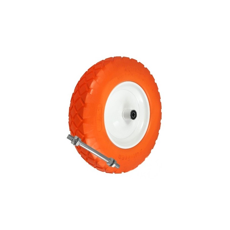 Koło fi. 400 mm piankowe, łoż. kulk N: 150kg + ośka / 400MPKŁ/12