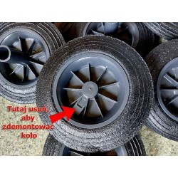 Koła do koszy z osią 60K*110 + rękawiczki 2 pary