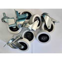 Koło fi. 50 mm, otwór 6mm N: 40kg tworzywowo–gumowe / M50T/6