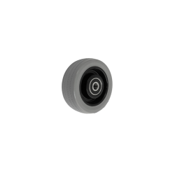 Koło fi. 75mm meblowe tworzywo-poliuretan, otwór 6, łoż. Kulkowe, N: 75kg / M75TPUŁ/6