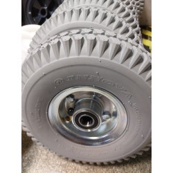 Koło fi. 260 mm pneumatyczne otwór 25mm, 3.00-4 4PR, N: 158kg SZARE / 260MSŁKX4/25