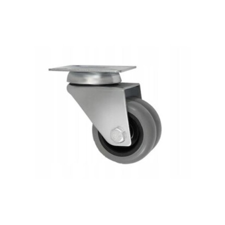 Koło fi. 50 mm meblowe w obud. Skrętnej, tworzywo-poliuretan, N: 70kg, TANDEM / M52TPU2