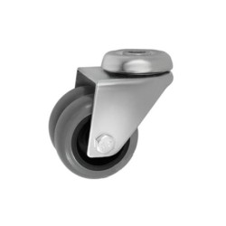 Koło fi. 50mm, meblowe, tworzywo-poliuretan, obud. z otworem, TANDEM / M57TPU2